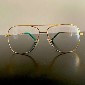 Freecity gold aviators non-prescription glasses